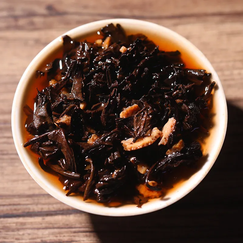 Прессованный блин выдержанного пуэра с кожурой мандарина 2018 года 357 г (3)