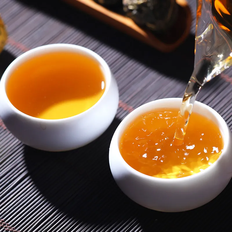 Прессованный чай из листьев тутового дерева серии ГАБА «Цзяелун» с гамма-аминомасляной кислотой 200 г (4)