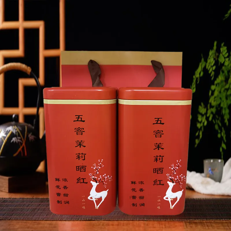 Юньнаньский дяньхунский жасминовый красный чай, в банке 250 г (2)